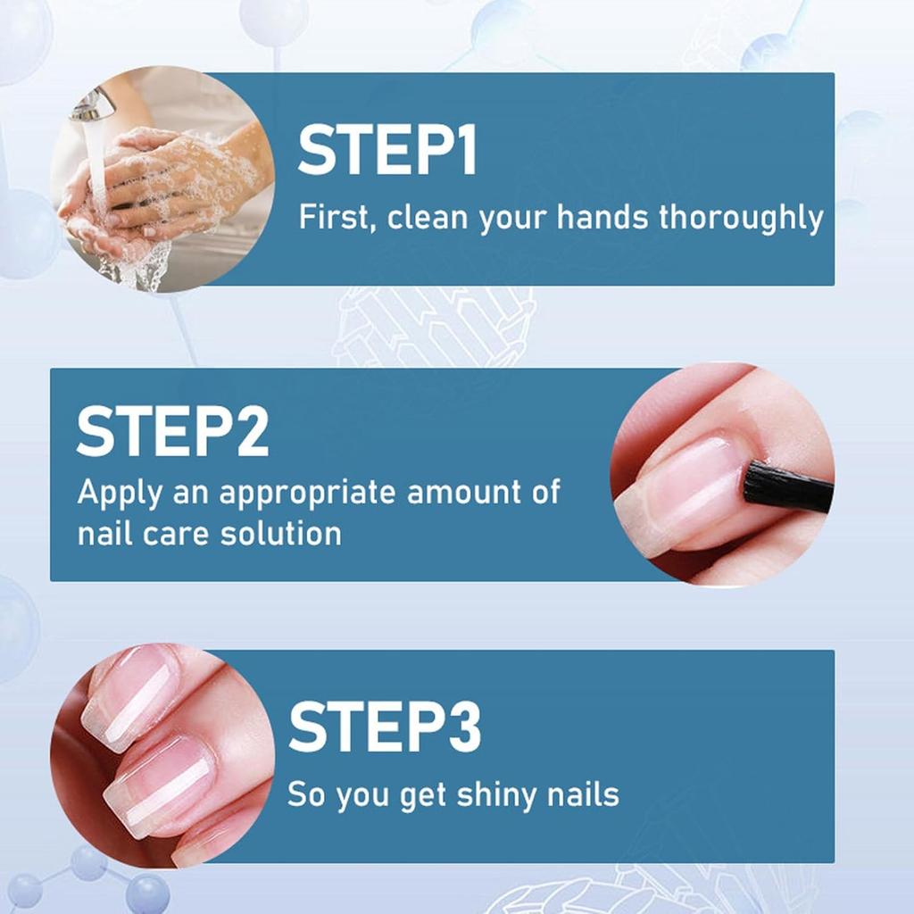Nail Strengthener Polish, Keratin Nail Treatment for Thin Weak & Damaged Nails, Clear Nail Polish Solution Deep Moisturizer and Smoother Nail Care,