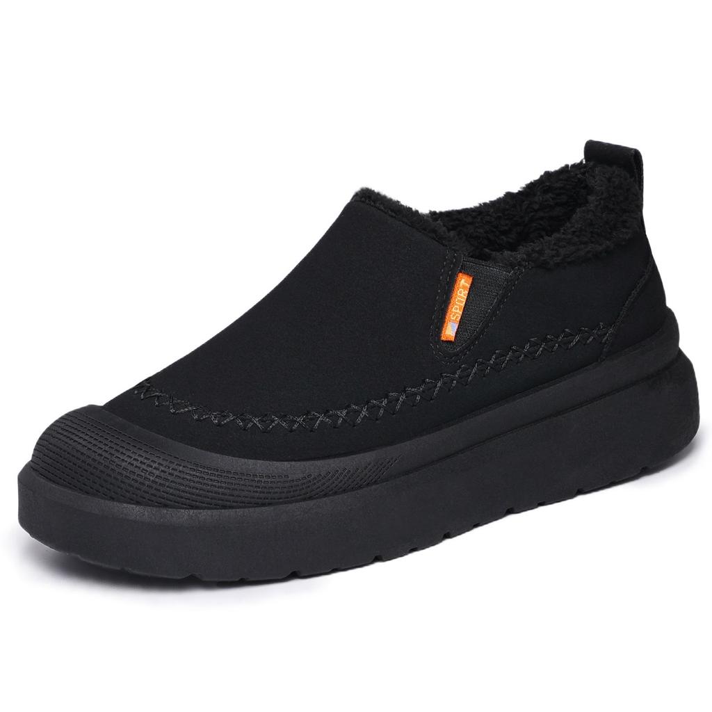 Winter Velvet Thick-Soled Women's Snow Boots - Soft, Comfortable, Large Size, Versatile, Shallow Mouth Casual Shoes