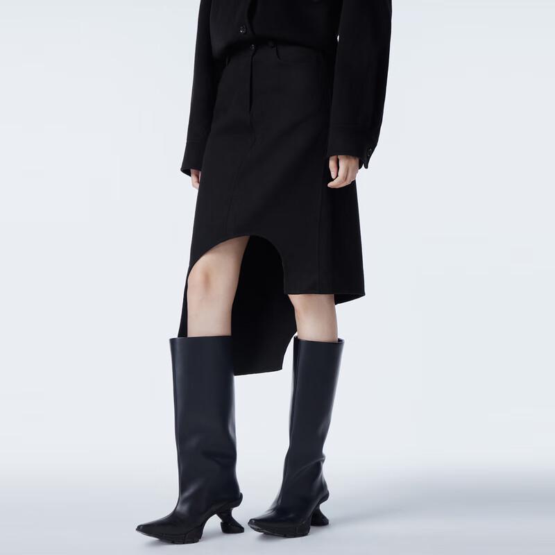 JNBY Elegant H-Line Wool Blend Skirt M