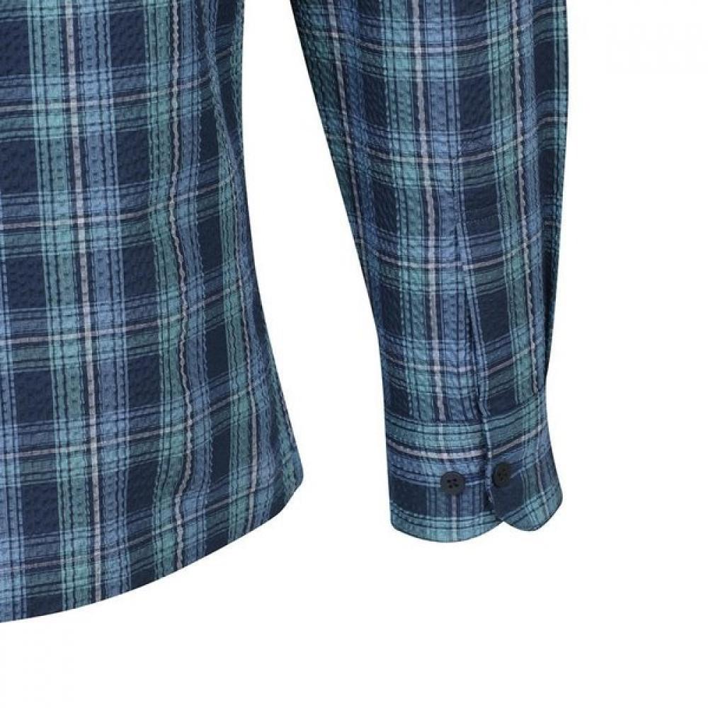 DakS Men S SeerSucker Check Regular Fit Long Sleeve Shirt dmS1Shcl111n1