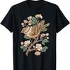 Sparrow Bird and Cherry Blossom T-Shirt(1)