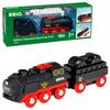 Tren de vapor eléctrico BRIO Power para edades de 3 años y Regalo de Madera Eléctrico 33884, arriba. [Juguete, Juguete, Locomotora, Tren, (Cumpleaños/Navidad)]
