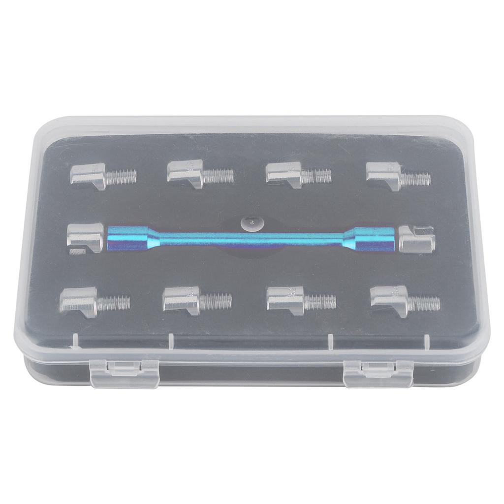 Motorcycle Spoke Wrench CNC Spanner Set 5.0‑6.8 Length 93mm 3.7in for Most Motorbike