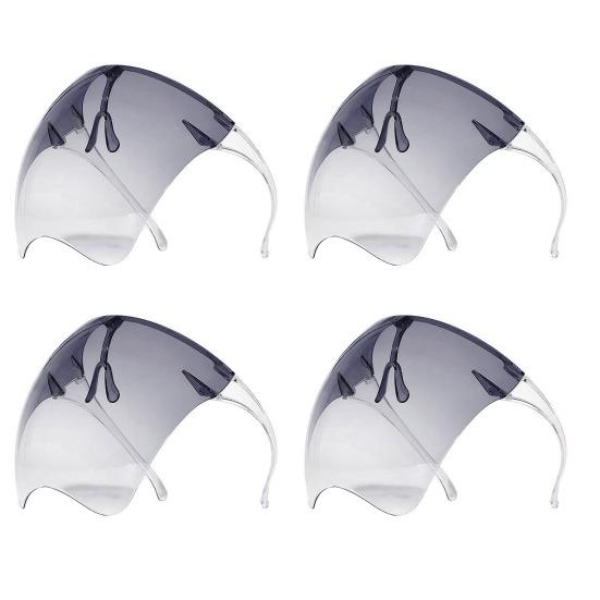 Sıçrama Korumalı Yüz Kalkanı Tam Yüz Koruma Maskesi Buğu Önleyici Şeffaf Yüz Maskesi Mutfak Pişirme Taşlama Kesme İçin Yeniden Kullanılabilir Sıçrama Koruyucu