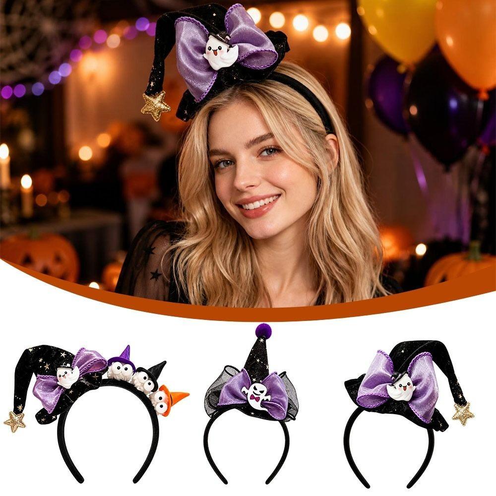 Fabric Halloween Headband Halloween Theme Pumpkin Headband Cute Ghost Headband  Costume Events