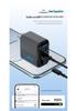 ZUZG 45W GaN Charger for 65W Huawei & Apple, Dual Port PD Fast Charging Adapter.