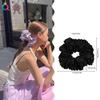 Ins Oversized Satin Scrunchies French Romantic Elastic Hair Bands Ponytail Holder Hair Rope Ties Women Girls Hair Accessories
