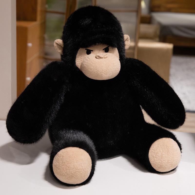 

Chimpanzee Plush Toy - Cute Cartoon Figure & Comfort Buddy for Kids 23cm чёрный