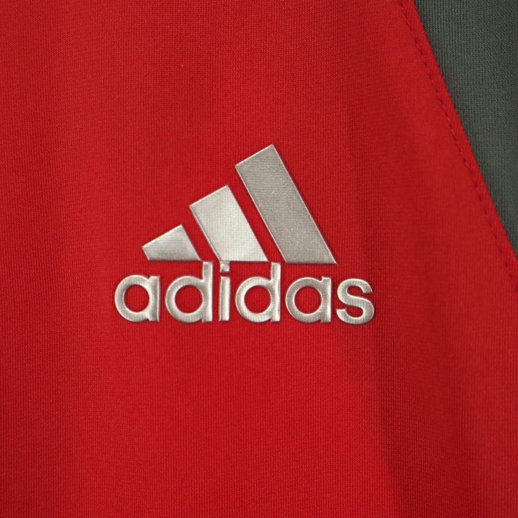 Beauty products adidas Two-tone color Print golf Short sleeve Half zip Polo shirt Men's Used