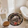 Opossum pattern round rug,Carpet Rug for Living Room Bedroom Playroom ,Non-slip Floor Mat,Holiday Gifts and Birthday Gifts.