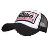 Chrome Crane CB335 (Black) Mesh Cap with Embroidered Logo and English Letters, Casual, Outdoor, for Men and Women