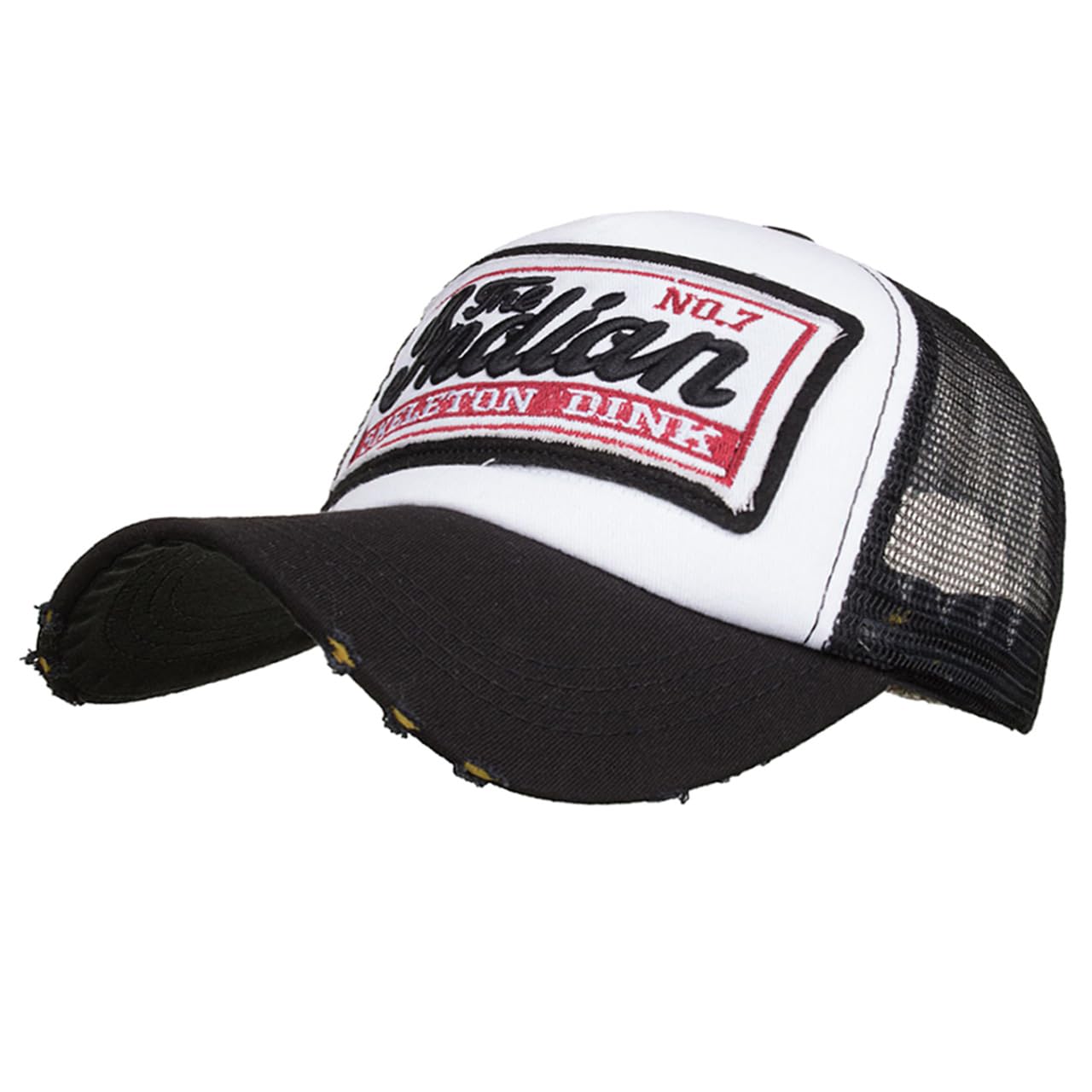 

Chrome Crane CB335 (Black) Mesh Cap with Embroidered Logo and English Letters, Casual, Outdoor, for Men and Women