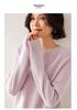 Women's Cashmere Sweater - Autumn/Winter Lazy Style, Thick Loose Knit, Round Neck Pullover Base Layer