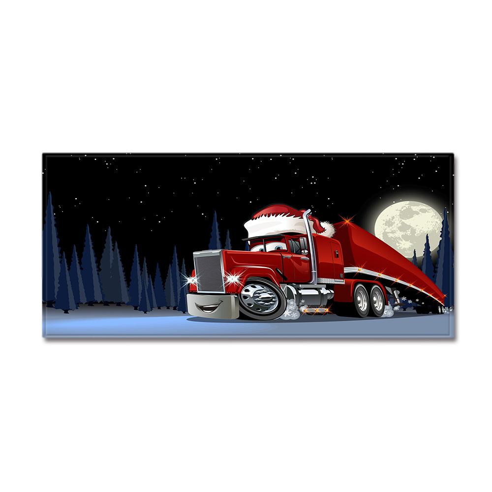 Christmas Household Bathroom Absorbent Non-Slip Mat Living Room Kitchen Sand Carpet Doormat Long Floor Mat