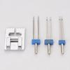 Sewing Machine Twin Needle and Pintuck Presser Foot Set 2/90 3/90 4/90 Twin Needle for Decorative Seams and Pintucks