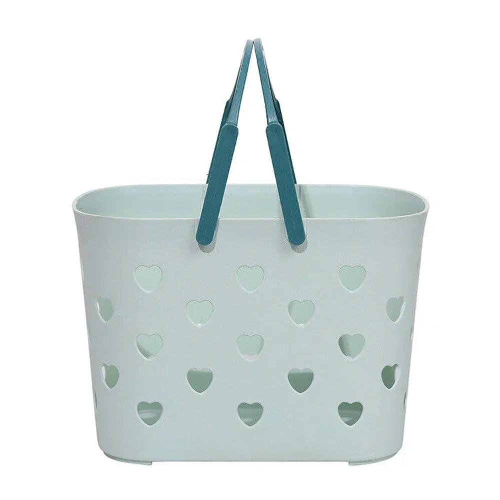 

Органайзер для ванной комнаты Штабелируемый Храните предметы повседневного пользования Ручка для легкого подъема Открытый дизайн Организуйте туалетные принадлежности зелёный