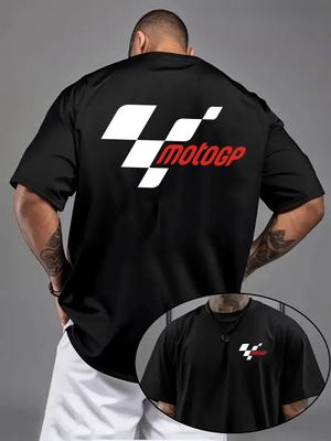 Men'S T-Shirt - Motogp - Regular Fit Stretchy Short-Sleeve Tee, Casual Sportswear,Everyday Top, Bold Lettering, a Must-Have for Sports Enthusiasts