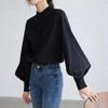 Cămașă casual de primăvară și toamnă pentru femei, frezată, largă, cu mâneci lungi, plus size