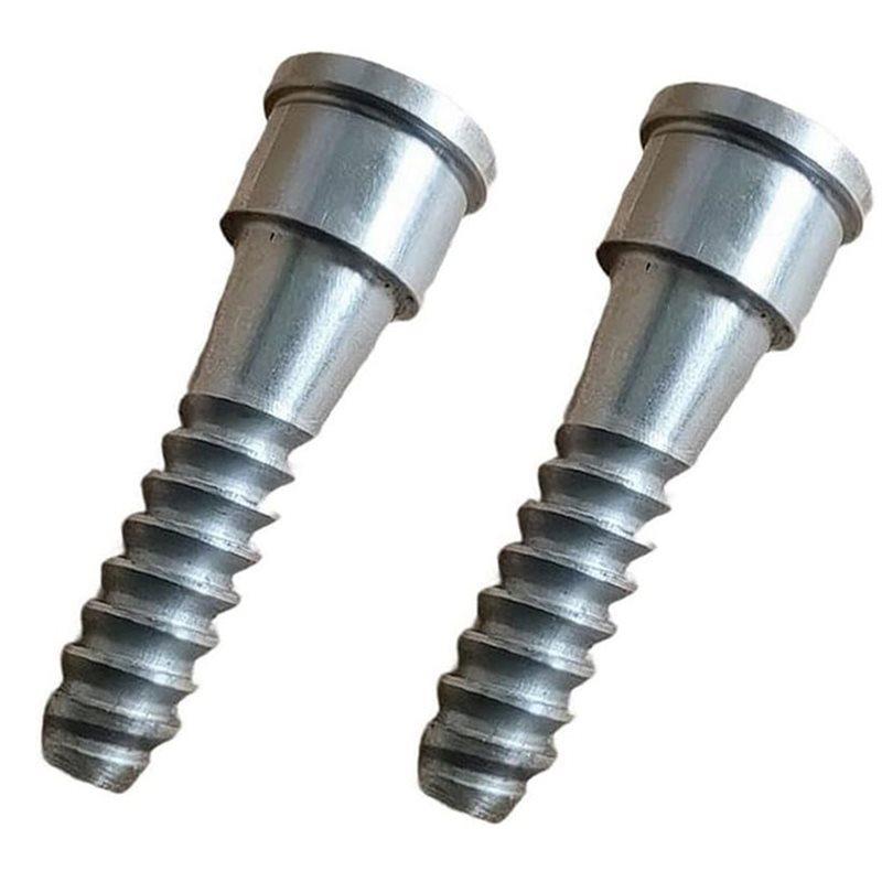 

ABFS Fit For Wood Lathe Chuck Replacement- Safe Lock For Woodworm Screw(2 Pack) For Chucks Of Sizes 3.75, 4.25, 5.5 срібний