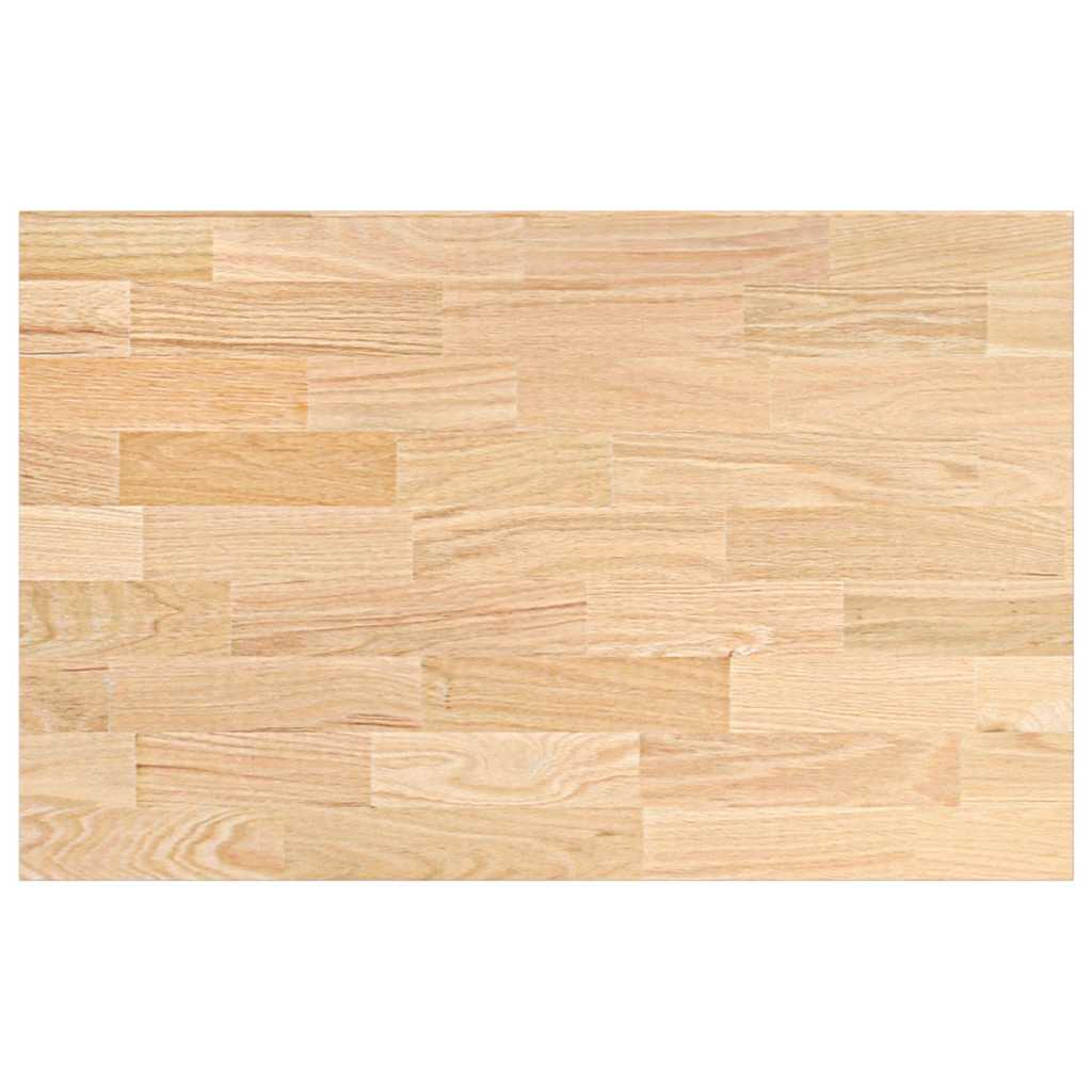 Piano di lavoro per cucina 100 x 63,5 x 2,7 cm Rovere Massiccio Rettangolare