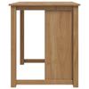 Kitchen Trolley with Door PANAMA 2 pcs Honey Wax Finish 112 x 77 x 90 cm