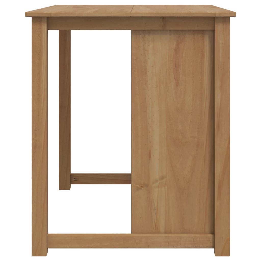 Kitchen Trolley with Door PANAMA 2 pcs Honey Wax Finish 112 x 77 x 90 cm