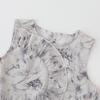 Girls Chinese Summer Outfit Ink Painting Print Two Piece Set Baby Fashionable National Trend Clothing
