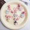 Adorable Cartoon Girl Keychain Bag Pendant - Cute Gift for Friends & Students
