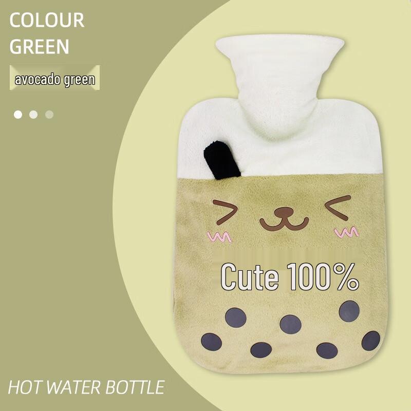 Fumede Plush Hot Water Bottle Hand Warmer (2-Pack)