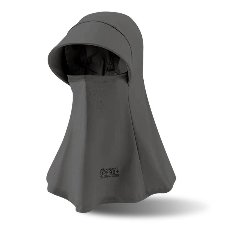 Women's Summer Ice Silk Full Face Sun Protection Hat Mask UV Protection Outdoor Cycling Head Cover
