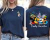 Potdemiel 2026 Family Vacation Tshirt Double Sided Cartoon Castle Print Casual Short Sleeve Tee for WoUnisex