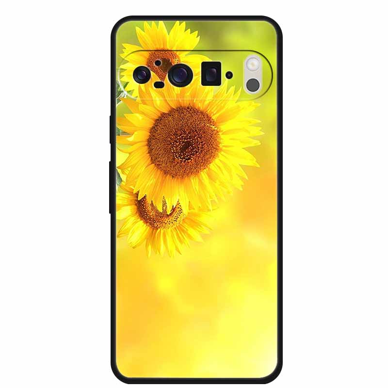 For Google Pixel 9 Pro XL Case 9Pro Coque Black Silicone Soft Phone Case For Google Pixel9 Pro Pixel 6 7 8 Pro Back Cover Case