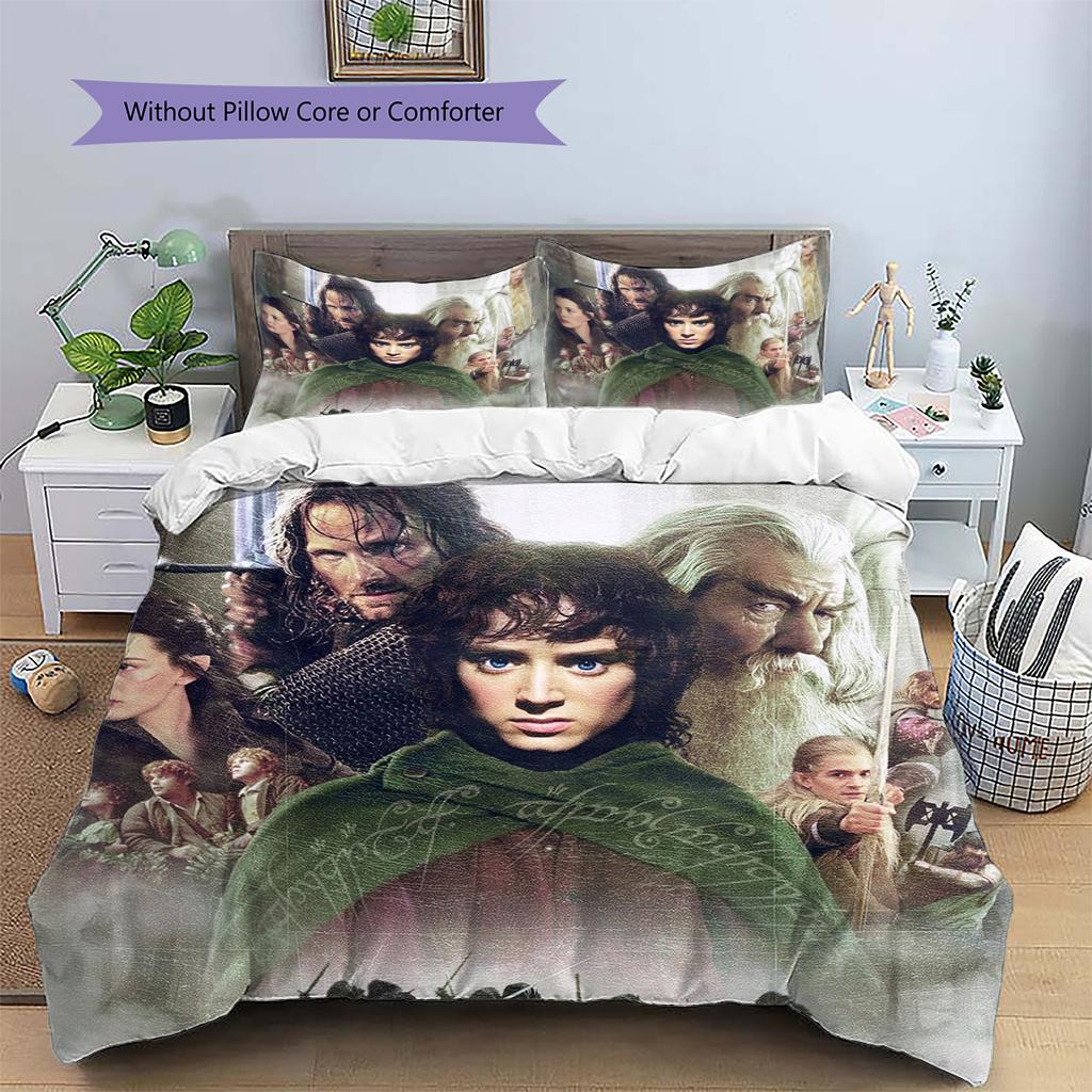 Lord of the Rings Magic Bedding Set Duvet Cover Pillowcase No Filler, Soft Home Bedroom Decor, Perfect Gift for Fans.chl
