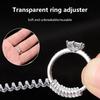 Ring Size Reducer Tools Spiral Spring Based Rings Adjust Invisible Tightener Fixed Loose Ring Size Ring Reduction Pad Essential