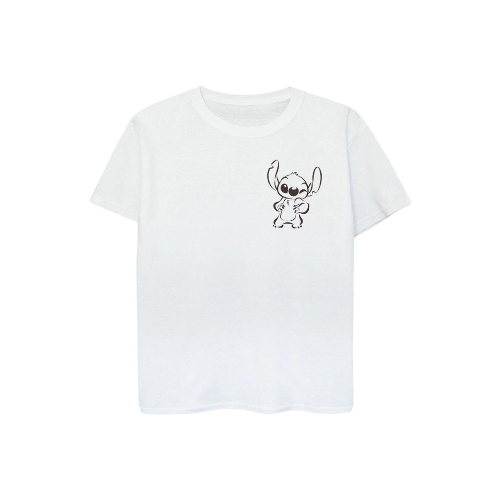 Lilo & Stitch Girls Wink Cotton T-Shirt