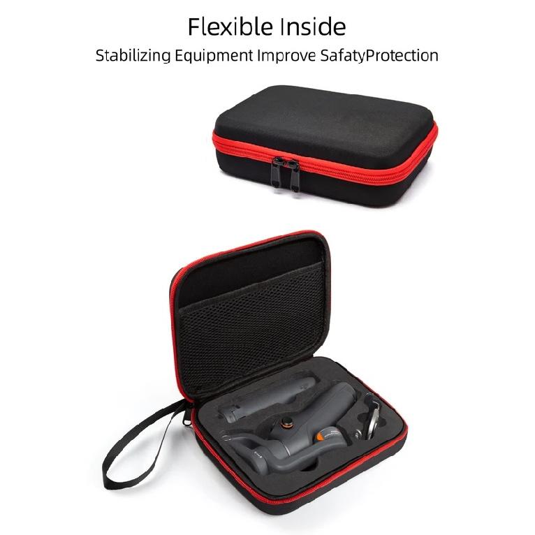Pour étui de transport DJI Osmo Mobile 6: Sac à main léger et protecteur avec compartiments sécurisés pour trépied et étui à accessoires