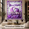 Gnome (293) Theme Custom Tapestry Personalized Custom Name Text Wall Hanging Tapestry Home Decor Background Cloth