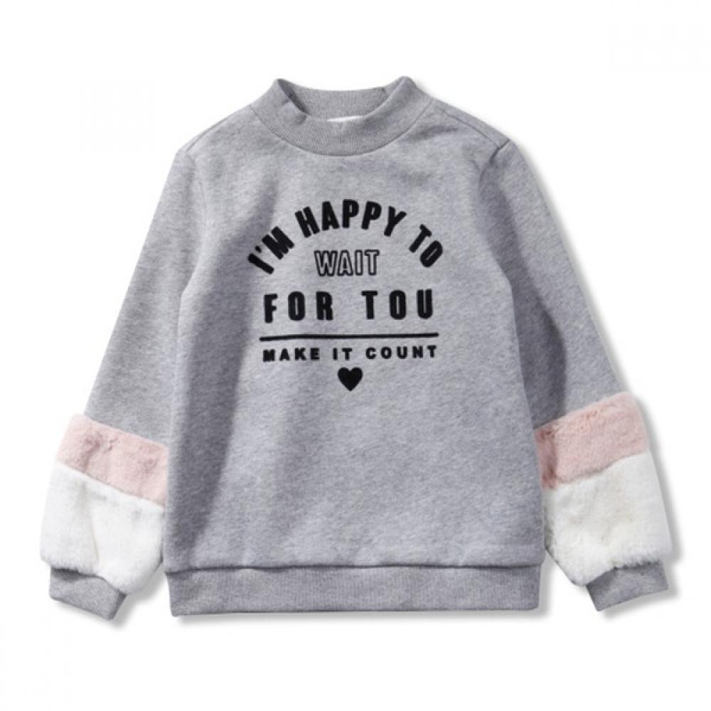 

Renoma Kids Girls Sleeve Boa Fur Color T shirT r1843T147 R1843T147_37 (melange)/110