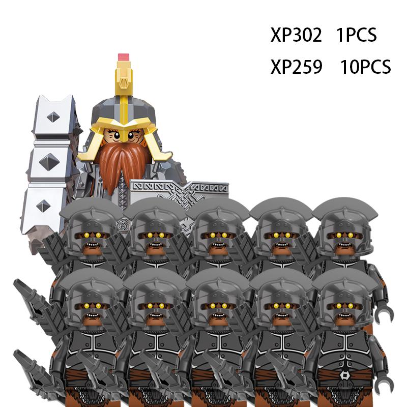 Soldados Élficos Medievais de Rohan Guarda Exército lotr Figuras de Ação Mini Blocos Boneca Montar Blocos de Construção MOC DIY Brinquedos para presentes de criança