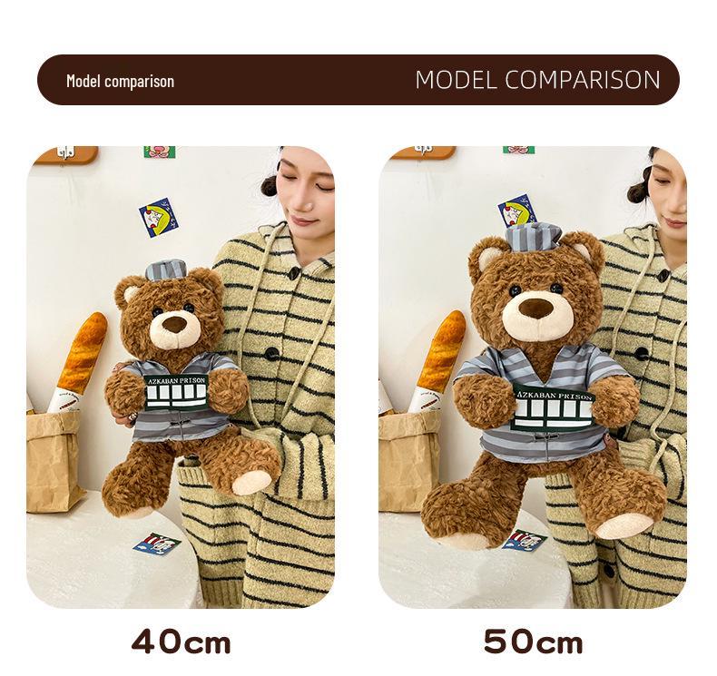 Adorable Plush Teddy Bear Doll - Comforting Gift for Girls