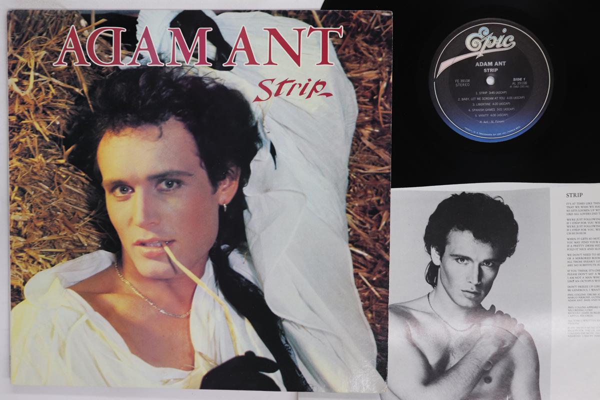 

LP Record ADAM ANT Strip FE39108 EPIC 1983 US Rock Used