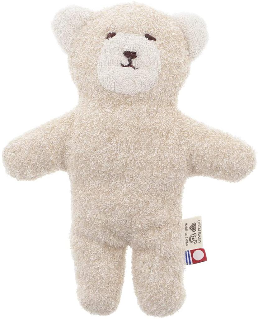 Organic Cotton Imabari Towel Soft and Gentle Bear Plush Toy Perfectly soft for babies to Features an gentle face finished with hand Natural Made in