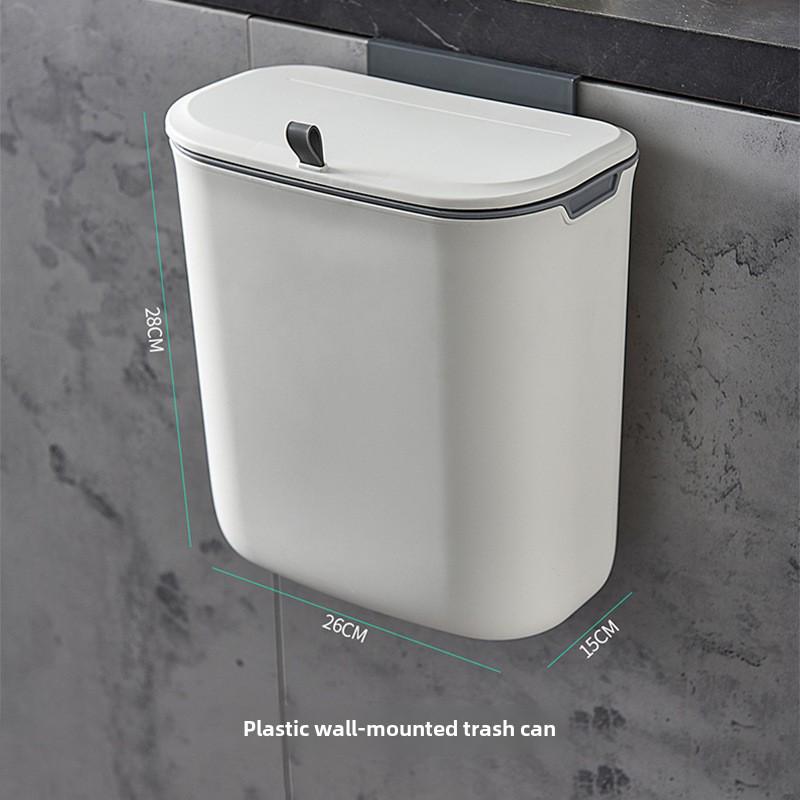 

Настенный мусорный бак с раздвижной крышкой для кухни/ванной комнаты, большой емкости