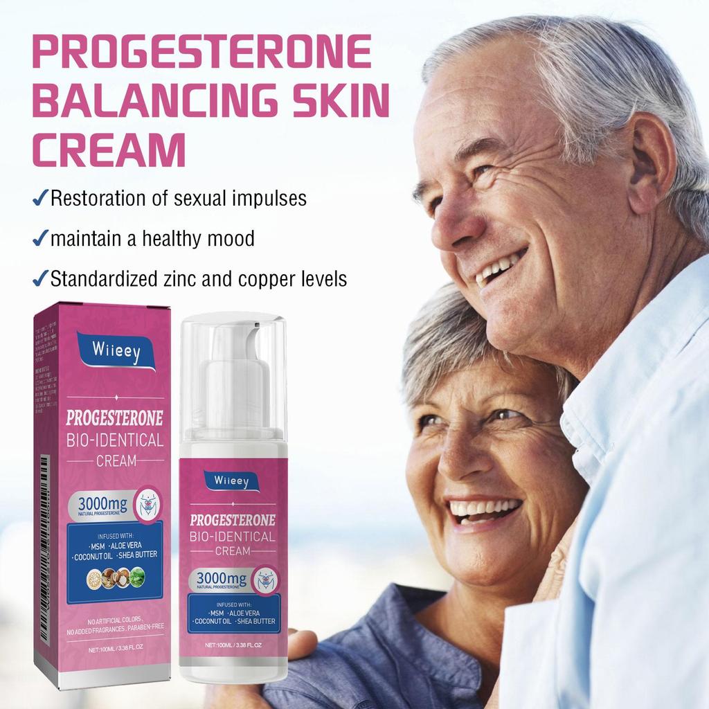 Wiieey Menopause Progesterone Cream Regulates Mood Balancing Progesterone Levels in Women Midlife and Older Adults