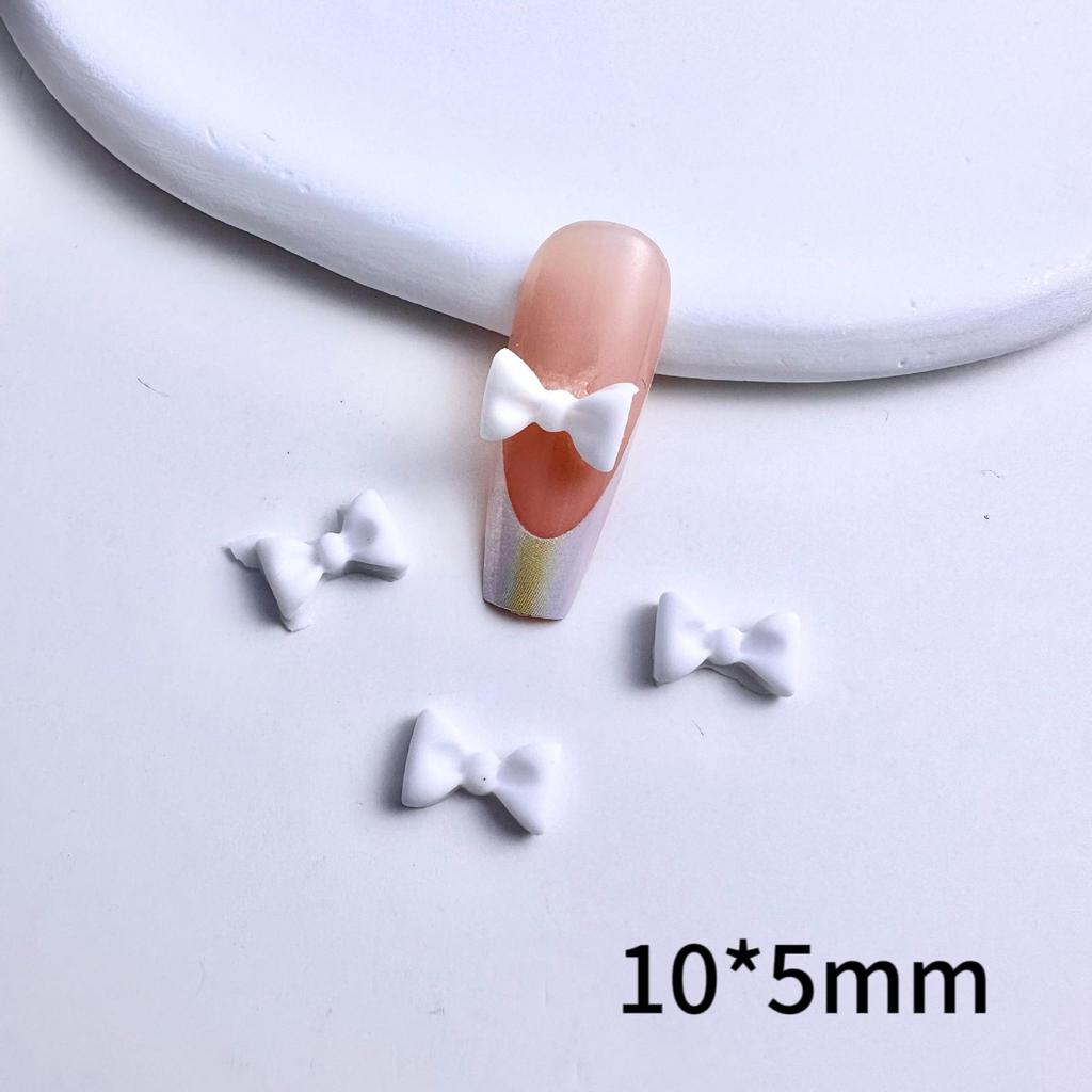 New Resin 3D Bow Tie Nail Art Accessories Cute Mini Handmade DIY Materials for Girls