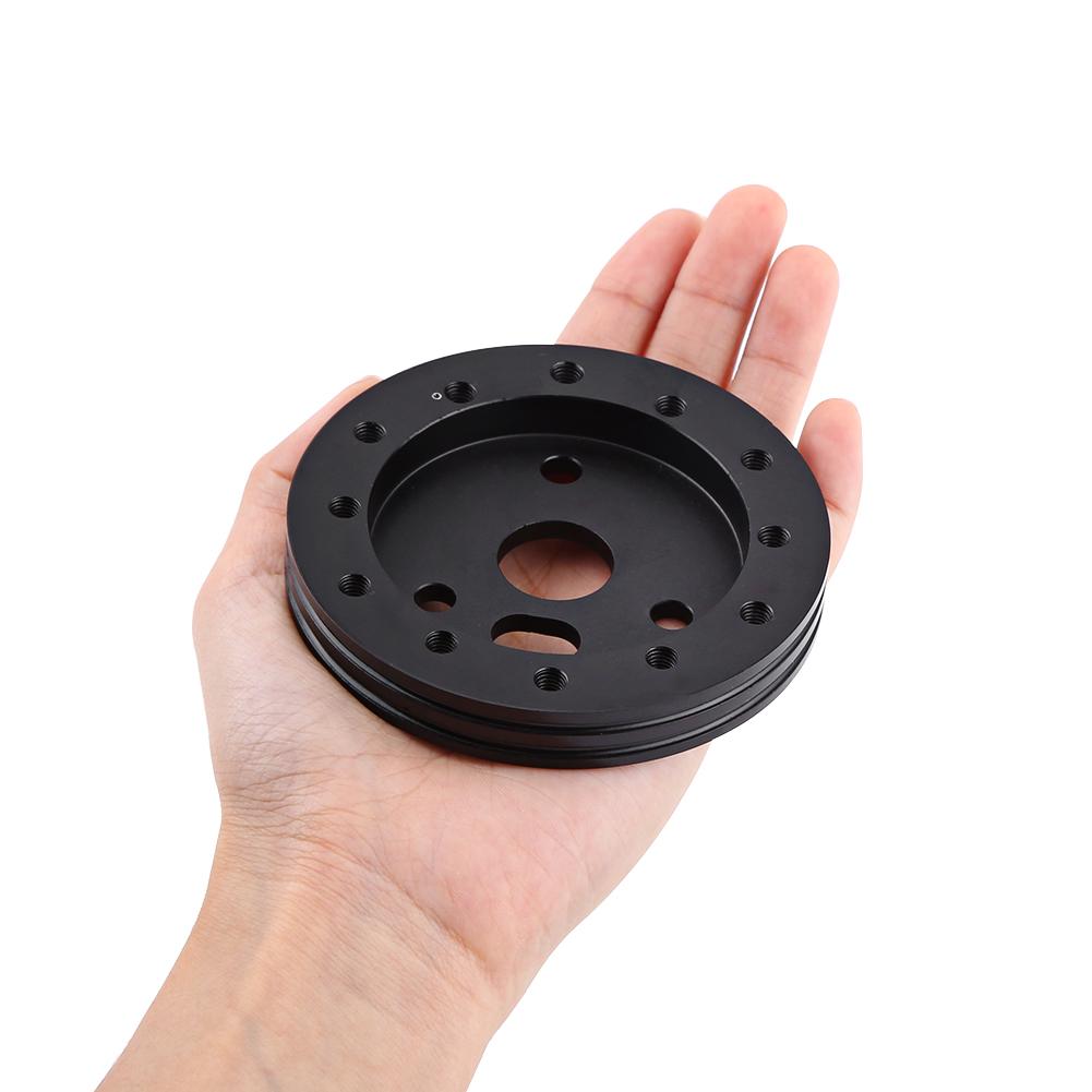 Universal Car Spacer 0.5  Hub for 6 Hole Steering Wheel To 3 Hole Adapter Boss Popular Black