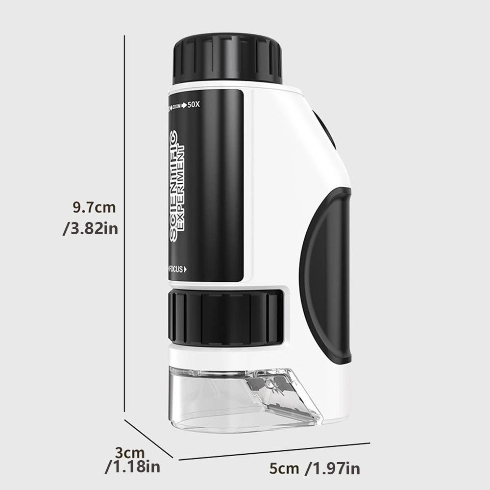 Handheld Microscope Science Toy LED Light Source Little Scientist Microscope  Science Experiments