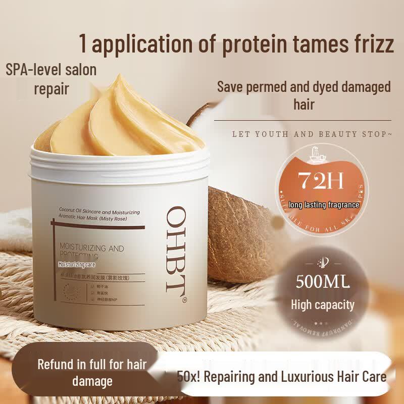 OHBT Coconut Oil Rose Hair Mask
