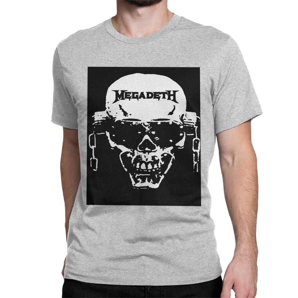 Men Women T-Shirt For You Coy Megadeths Awesome 100% Cotton Tees Short Sleeve Hip Hop Metal Rock Band T Shirts Clothing Printed