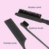 9pcs Multifunctional Essential Hairdressing Comb Brush Hair Clip Set For Women Men And Kids Hair Styling Accessories  Black